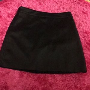 Faux leather mini skirt